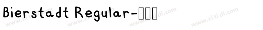 Bierstadt Regular字体转换